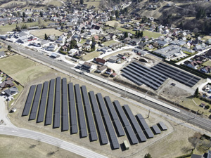 Die PV-Anlage in Öblarn wurde 2025 errichtet.